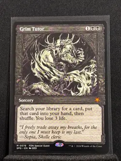 Grim Tutor M 76 Special Guest (SPG) Foundations MTG Regular NM - Image 1