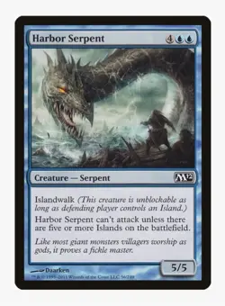 Harbor Serpent | MTG | Magic 2012 (M12) | Islandwalk | LP - Image 1