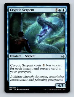 MTG Magic the Gathering Cryptic Serpent Amonkhet Regular - Image 1