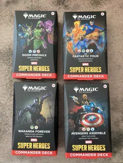 MTG:Marvel Super Hero's Commander Decks Set of 4 🇬🇧 IN STOCK UK SELLER 🇬🇧 - Image 1