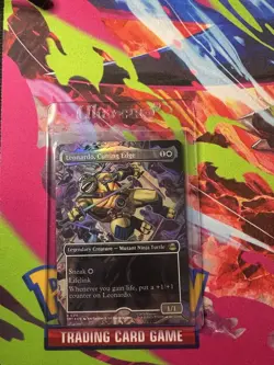 Foil Leonardo, Cutting Edge (Borderless) - 211 - NM - Teenage Mutant Ninja Tu... - Image 1