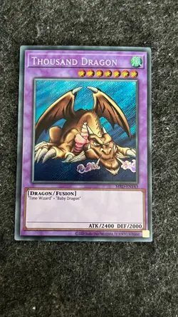 MRD-EN143 Thousand Dragon Secret Rare 25th Anniversary YuGiOh Card NM - Image 1