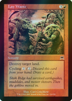 MTG Lay Waste Foil ** Onslaught ** English (NM) - Image 1