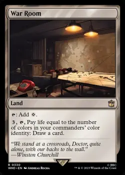 War Room 0330 Non Foil Rare Doctor Who Commander MTG Near Mint - Image 1