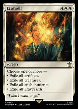 Farewell 0207 Non Foil Rare Doctor Who Commander MTG Near Mint - Image 1