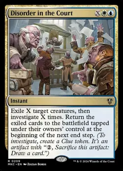 MTG Disorder in the Court ** Murders at Karlov Manor Commander ** English - Image 1