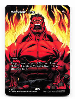 Monstrous Rage (Borderless) - [Marvel Universe Eternal-Legal] MAR Magic MTG 🔥 - Image 2