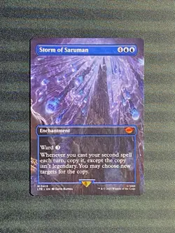 Storm Of Saruman Borderless M 0413 Lord Of The Rings LTR MTG NM - Image 1