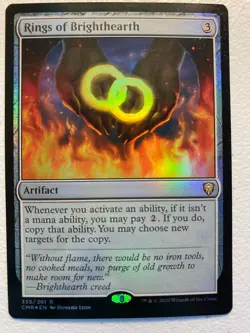MTG 1x FOIL Rings of Brighthearth # 335 Commander Legends Magic Gathering x1 NM - Image 1