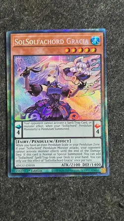 ANGU-EN018 SolSolfachord Gracia : Collectors Rare Card : 1st Edition YuGiOh (NM) - Image 1
