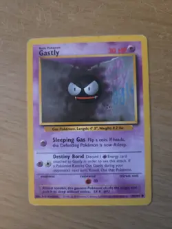 Pokemon TCG Base Set Gastly Card 50/102 - Image 1