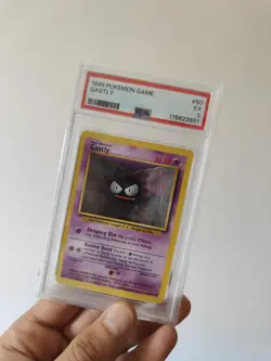 1999 Gastly 50/102 PSA Graded 5 Base Set Pokemon Card - Image 1