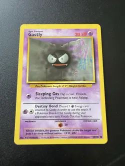 Gastly 50/102 | Base Set | WOTC Common Pokemon Card | LP - Image 1