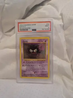 Pokemon TCG PSA 9 Mint 1999 Gastly 50/102 Base Set 1999-2000 Vintage Card WOTC - Image 1