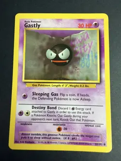 1999 Pokemon TCG - Gastly - Base Set - Uncommon Card - 50/102 - Image 1