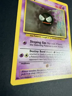 1999 Pokemon TCG - Gastly - Base Set - Uncommon Card - 50/102 - Image 3