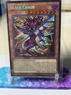 Black Chaos CORI-EN001 Secret Rare Chaos Origins 1st Edition NM Yugioh - Image 2