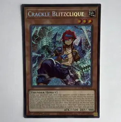 Konami Yu-Gi-Oh! Crackle Blitzclique Secret Rare CORI-EN012 1st Edition - Image 1