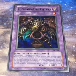 Yu-Gi-Oh! Thousand-Eyes Restrict DL1-001 Super Rare Duelist League Promo LP/NM - Image 1