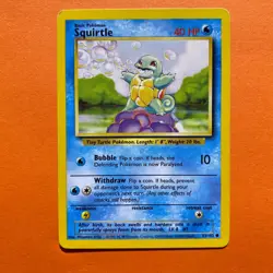 Squirtle 63/102 Pokemon Base Set 063/102 Near Mint 1995 Vintage Card Rare 63/102 - Image 2