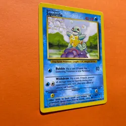 Squirtle 63/102 Pokemon Base Set 063/102 Near Mint 1995 Vintage Card Rare 63/102 - Image 3