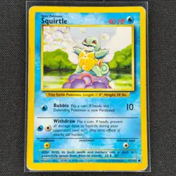 Squirtle - 63/102 - Common - Base Set - Pokemon Card - HP - Image 1
