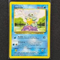 Squirtle - 63/102 - Common - Base Set - Pokemon Card - MP - Image 1