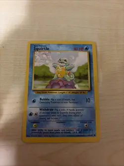Pokemon TCG Squirtle 63/102 Base Set Unlimited 1999 WOTC Vintage Card - Image 4
