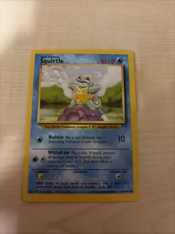 Pokemon TCG Squirtle 63/102 Base Set Unlimited 1999 WOTC Vintage Card - Image 5