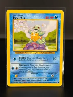 Squirtle - 63/102 - Common - Base Set - Pokemon Card - 03 - NM - Image 1