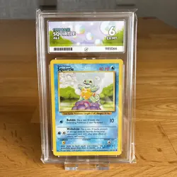 Squirtle 63/102 1999 Base Set ACE 6 (EX-MT) Graded Pokemon Card - Image 1