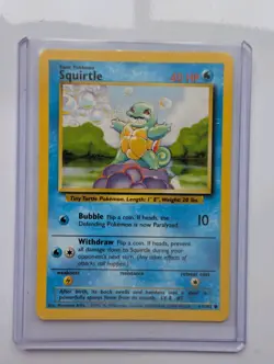Squirtle 1999 Base Set 63/102 Pokemon Card - Image 1