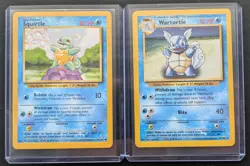 Squirtle 63/102 & Wartortle 42/102 WOTC Vintage Base Set Pokemon Card Bundle - Image 5