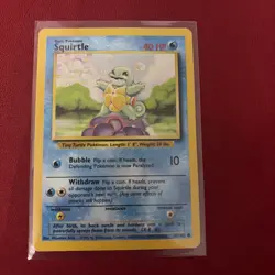 Pokemon TCG Squirtle Base Set, Card 63/102, Regular - Image 1