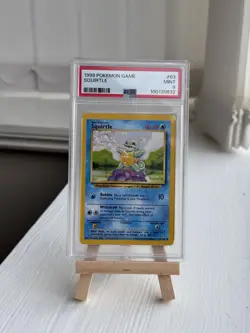 1999 Squirtle Pokemon TCG Base Set 63/102 Card, PSA 9 Mint - Image 1