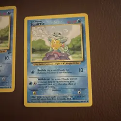 Pokemon TCG Squirtle 63/102 Base Set Card Common Regular Excellent Condition - Image 1