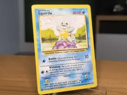 Pokemon Card Squirtle Water Type Vintage Base Set 63/102 Regular LP - Image 1