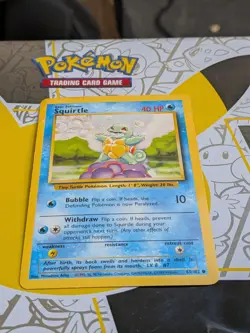 Pokemon TCG Base Set Squirtle Card 63/102 1999 Regular - Image 1