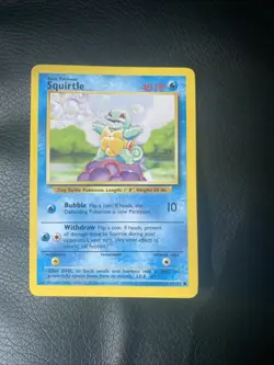 Pokemon TCG Squirtle Base Set 63/102 Regular Card, 4th Print - Image 1