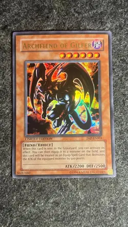 JMP-EN003 Archfiend of Gilfer LP Ultra Rare Yugioh Card - Image 1