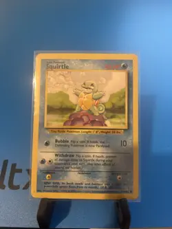 Pokemon TCG Squirtle Base Set, Card 63/102, Regular MP - Image 1