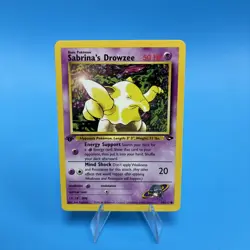 Pokemon TCG Sabrina's Drowzee 95/132 1st Edition Gym Challenge Non Holo Card NM - Image 1