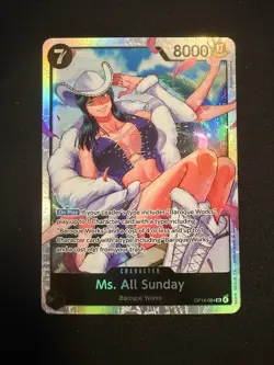Ms. All Sunday SR OP14-084 The Azure Seas Seven One Piece TCG - Image 1