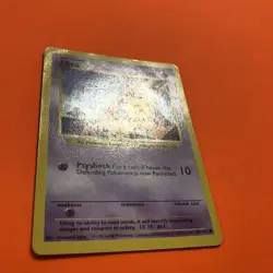SHADOWLESS Abra 43/102 Pokemon Base Set 043/102 MP 1995 Vintage Card Rare - Image 5