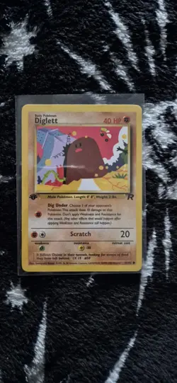 Pokemon Card Diglett 1st Edition Team Rocket 52/82 - Image 1