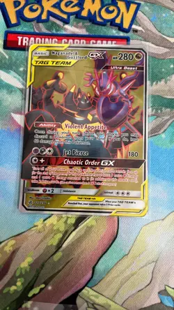 Pokemon card Naganadel & Guzzlord GX Tag Team Cosmic Eclipse 223/236 Full Art NM - Image 1