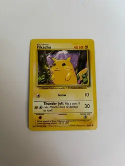 Pokemon Pikachu Card 58/102 Base Set - Image 1