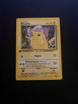 Pokemon Pikachu 1st Edition German Base Set CGC 9 Card 58/102 1999 - Image 1