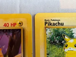 Base Set 2 Pikachu & Holographic Raichu Pokemon Card Set - 60/64, 58/102 & 14/62 - Image 3