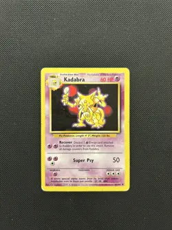 Kadabra 32/102 | Base Set | Non Holo Pokemon Card HP - Image 1